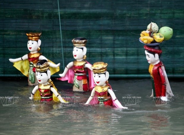 Marionetas de agua de Dao Thuc nombradas como patrimonio cultural inmaterial nacional hinh anh 1