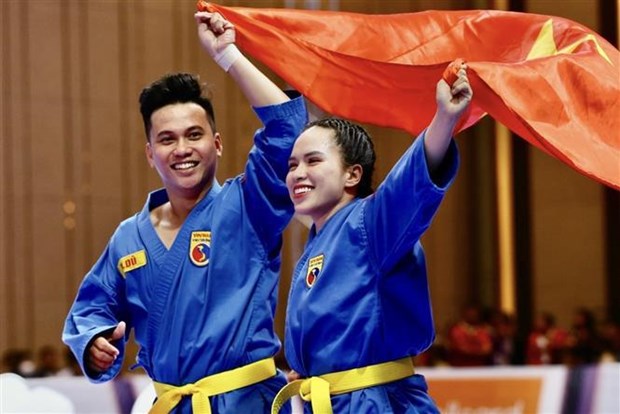 SEA Games 32: Vietnam gana otra medalla de oro en Vovinam hinh anh 2