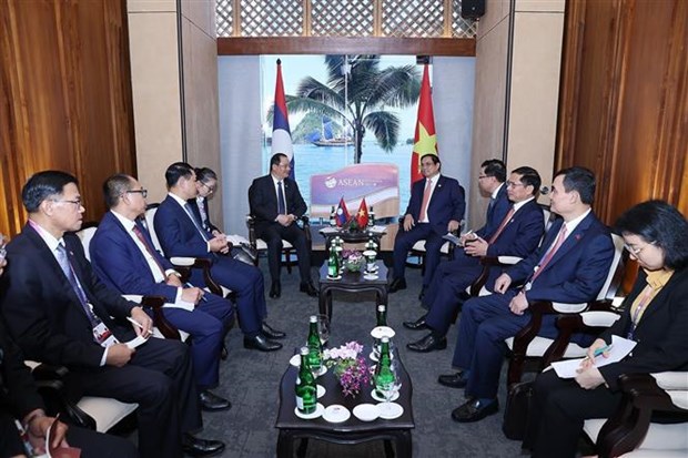 Premier vietnamita dialoga con su homologo laosiano hinh anh 2