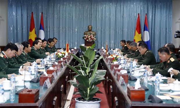 Cooperacion en defensa, pilar de los nexos Vietnam-Laos hinh anh 2