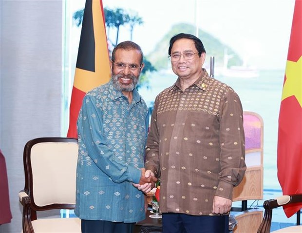 Premier vietnamita se reune con homologo de Timor Leste en Indonesia hinh anh 2