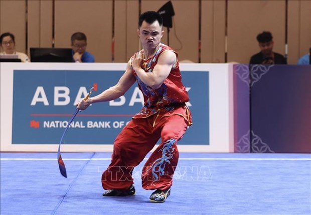 SEA Games 32: Equipo de wushu de Vietnam gana otra medalla dorada hinh anh 1