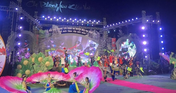 Inauguran Festival del Mercado del Amor de Khau Vai hinh anh 1