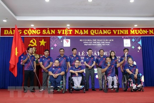 Efectuan ceremonia de despedida de delegacion vietnamita a ASEAN Para Games 12 hinh anh 1