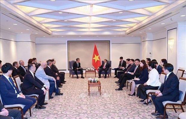 Primer ministro de Vietnam recibe a ejecutivos de empresas japonesas hinh anh 1