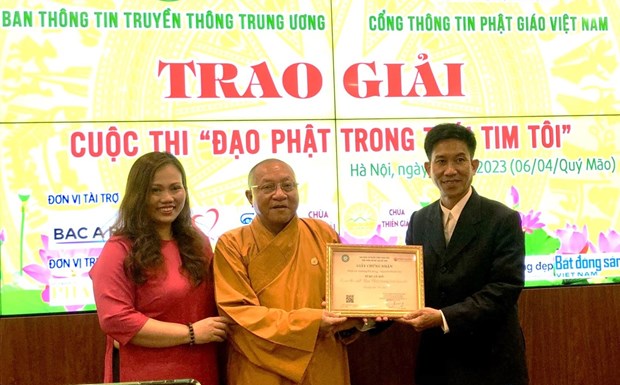 Seis obras galardonadas en concurso “Budismo en mi corazon” hinh anh 1