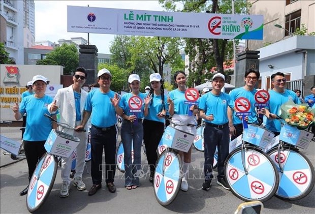 Vietnam celebra mitin en respuesta al Dia Mundial Sin Tabaco hinh anh 1