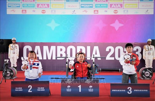 Vietnam ocupa segundo lugar en medallero de Juegos Paralimpicos regionales hinh anh 1