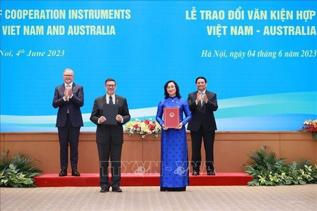 Premier australiano concluye su visita oficial a Vietnam hinh anh 3