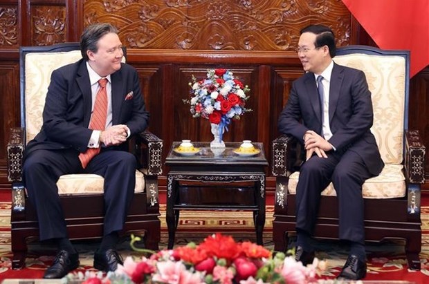 Presidente de Vietnam recibe a embajador de Estados Unidos hinh anh 2