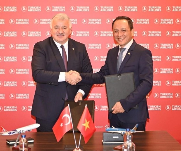 Vietnam Airlines firma acuerdo de cooperacion con Turkish Airlines hinh anh 1