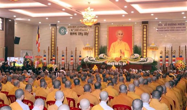 Celebran 60 anos de inmolacion del Bodhisattva Thich Quang Duc hinh anh 1