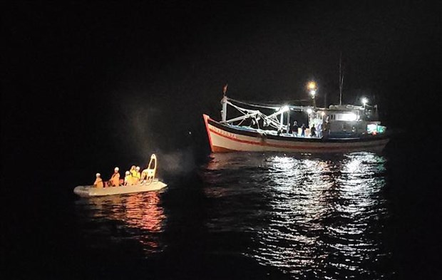 Rescatan a marinero enfermo en mar vietnamita hinh anh 1