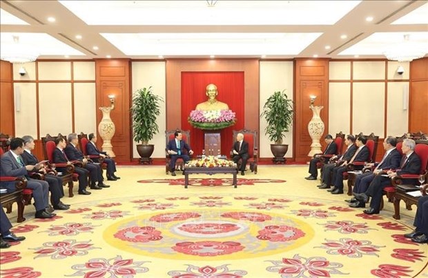 Maximo dirigente partidista de Vietnam se reune con presidente de Corea del Sur hinh anh 2
