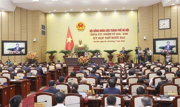 Consejo Popular de Hanoi inaugura su 12º periodo de sesiones hinh anh 1