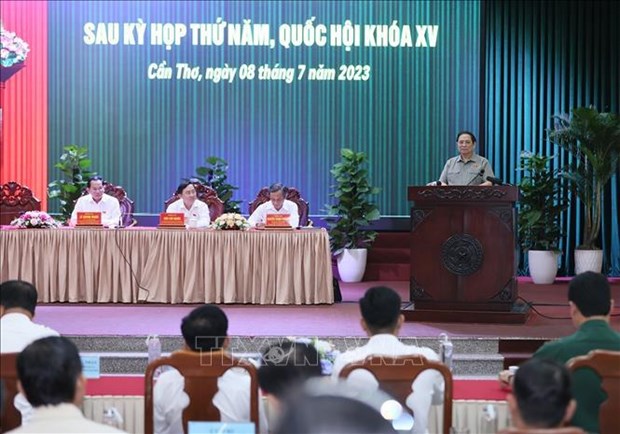 Primer ministro se reune con votantes en ciudad de Can Tho hinh anh 1