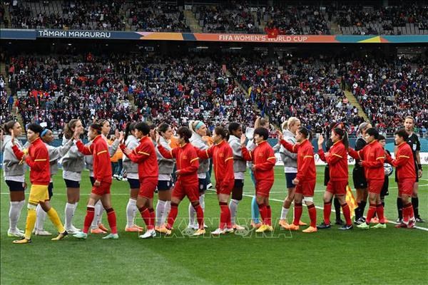 Copa Mundial Femenina 2023: Equipo vietnamita tiene valiente partido ante campeona mundial hinh anh 4