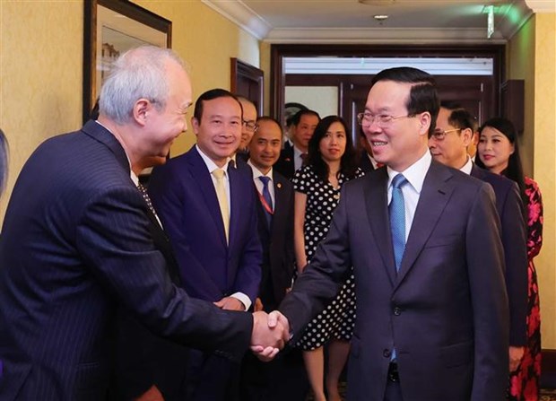Presidente vietnamita recibe al titular de la Asociacion de Amistad Austria-Vietnam hinh anh 4