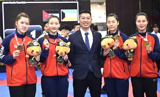 Gana Vietnam una medalla de oro en Campeonato Asiatico de Karate 2023 hinh anh 1