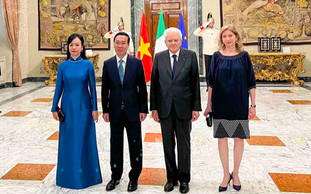 Presidente vietnamita asiste a banquete de Estado en Italia hinh anh 1