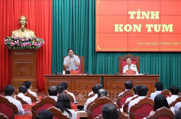 Primer ministro urge a Kon Tum a optimizar potencial para un desarrollo mas rapido hinh anh 1
