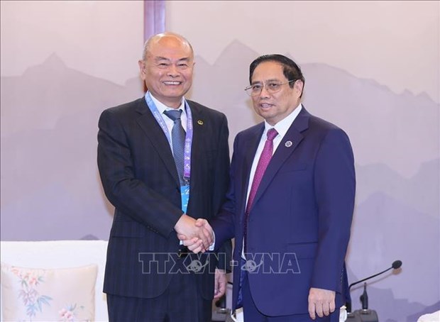 Premier vietnamita sostiene encuentros con ejecutivos de grupos economicos chinos hinh anh 1