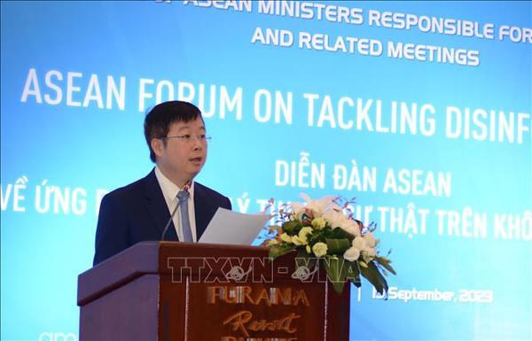 ASEAN une fuerzas para solucionar informacion falsa en ciberespacio hinh anh 2