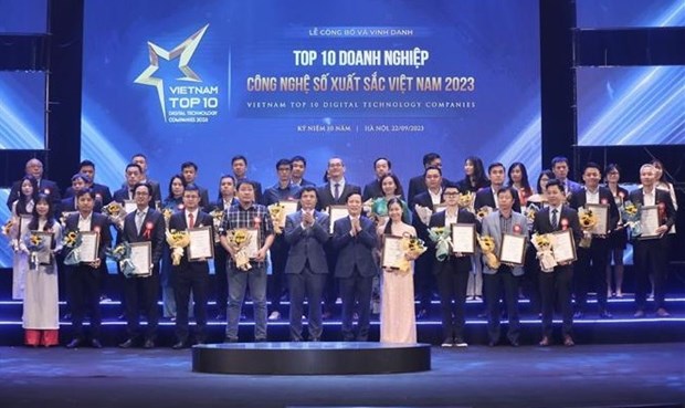 Honran a diez empresas de tecnologia digital mas destacadas de Vietnam 2023 hinh anh 1