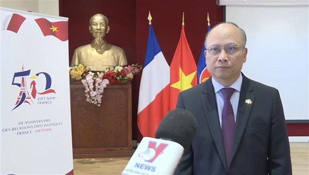 Embajador de Vietnam en Francia destaca fructifero desarrollo de cooperacion bilateral hinh anh 2
