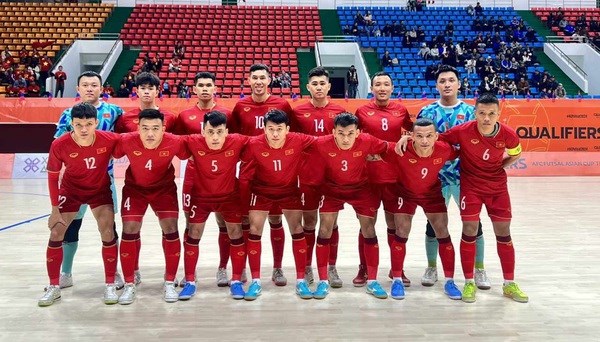 Futbol sala de Vietnam gana todos partidos en eliminatorias asiaticas 2024 hinh anh 1