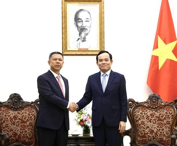 Vicepremier vietnamita recibe a presidente de grupo de energia chino hinh anh 1