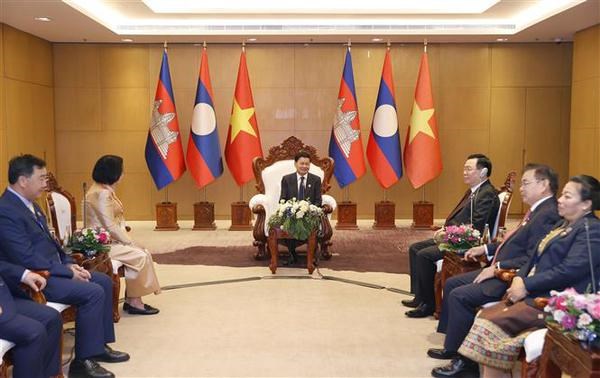 Cúpula parlamentar Camboja-Laos-Vietnã abre hinh anh 3