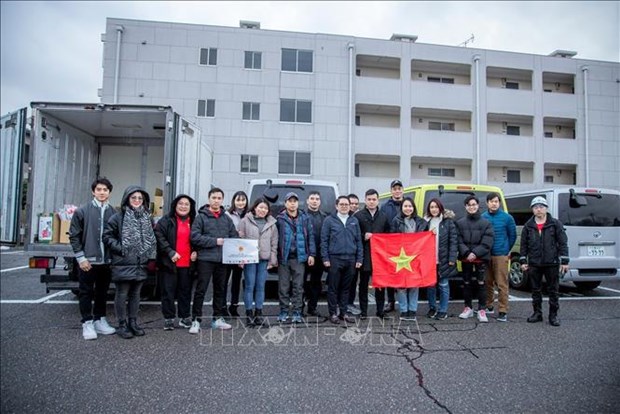 Consulado General de Vietnam en Osaka ofrece apoyo a vietnamitas afectadas por terremoto hinh anh 1