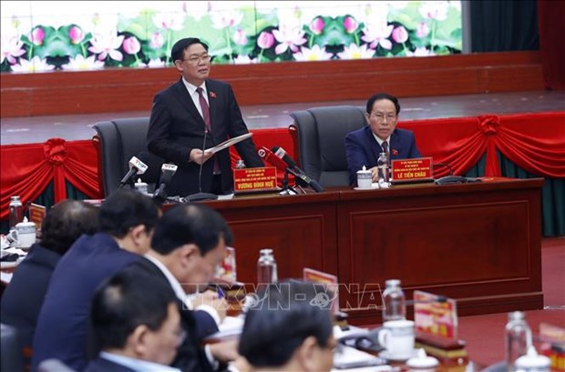 Presidente del Legislativo trabaja con Comite partidista de Hai Phong hinh anh 1