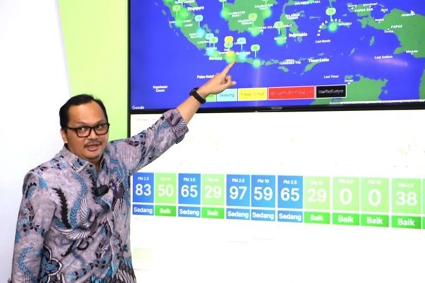Indonesia desarrolla aplicacion de monitoreo del aire hinh anh 1