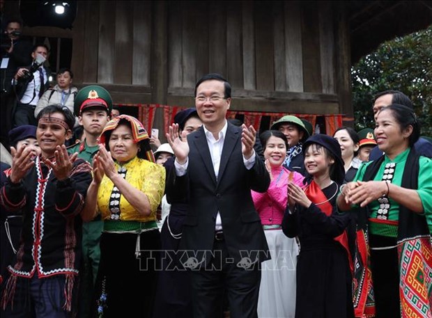 Celebran festival de primavera en homenaje a 54 grupos etnicos de Vietnam hinh anh 1