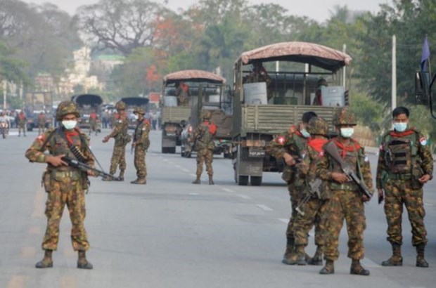 Myanmar declara ley marcial en dos municipios del estado oriental hinh anh 1