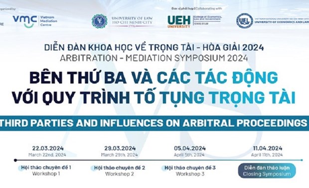 Celebraran Simposio de Arbitraje y Mediacion 2024 en Ciudad Ho Chi Minh hinh anh 1
