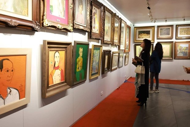 221 pinturas vietnamitas del siglo XX fueron rematadas por Le Aution House hinh anh 1