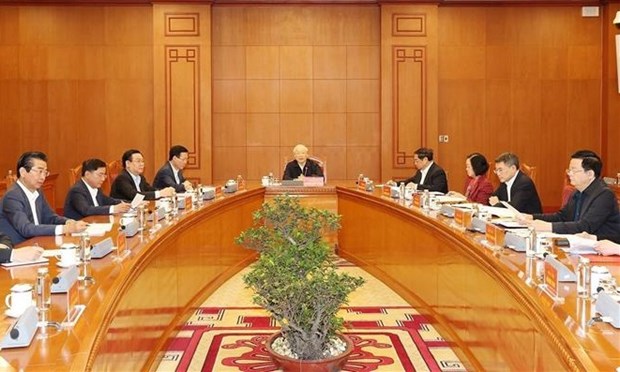 Maximo dirigente partidista preside reunion del subcomite de personal del XIV Congreso Nacional hinh anh 2