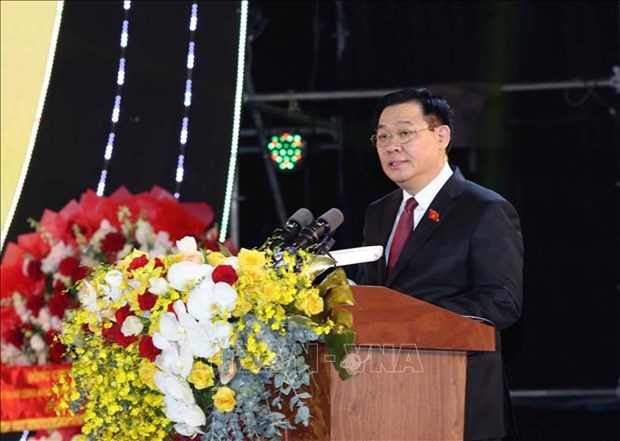 Presidente del Parlamento asiste al 20° aniversario del restablecimiento de provincia de Dak Nong hinh anh 1