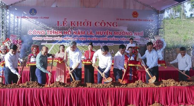 Inauguran construccion del lago Nam La en Dien Bien hinh anh 1