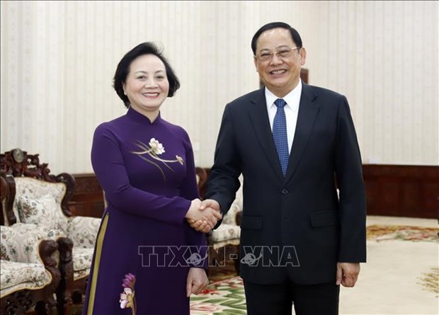 Vietnam y Laos promueven cooperacion hinh anh 1