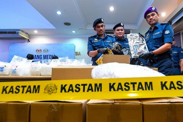 Desmantelan red internacional de narcotrafico en Malasia hinh anh 1