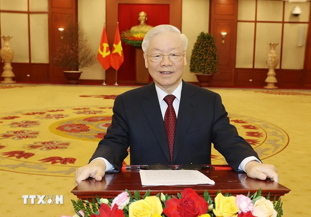 Vietnam felicita a Laos y Camboya por sus fiestas del Ano Nuevo hinh anh 1