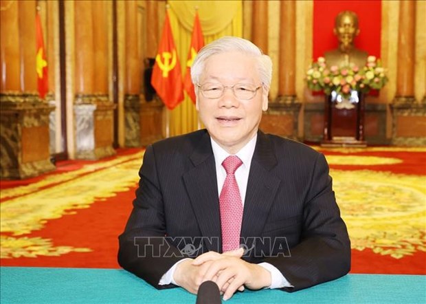 Lideres extranjeros felicitan al maximo dirigente de Vietnam por su cumpleanos hinh anh 1