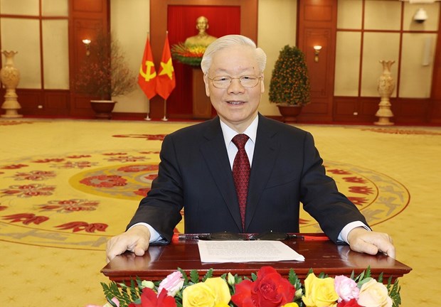 Maximo dirigente de Vietnam extiende mensaje del Ano Nuevo Lunar 2023 hinh anh 1