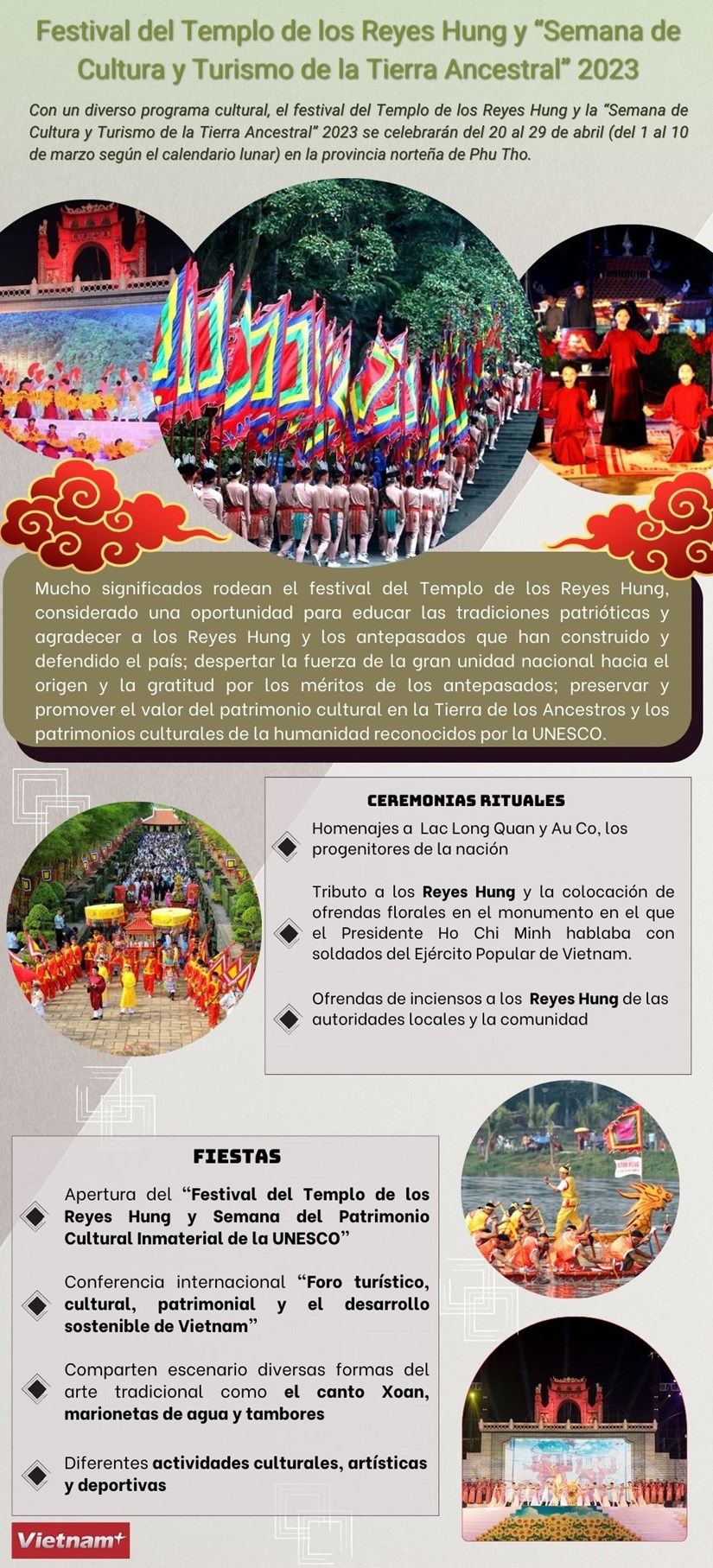 Festival del Templo de los Reyes Hung y “Semana de Cultura y Turismo de la Tierra Ancestral” 2023 hinh anh 1